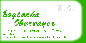 boglarka obermayer business card